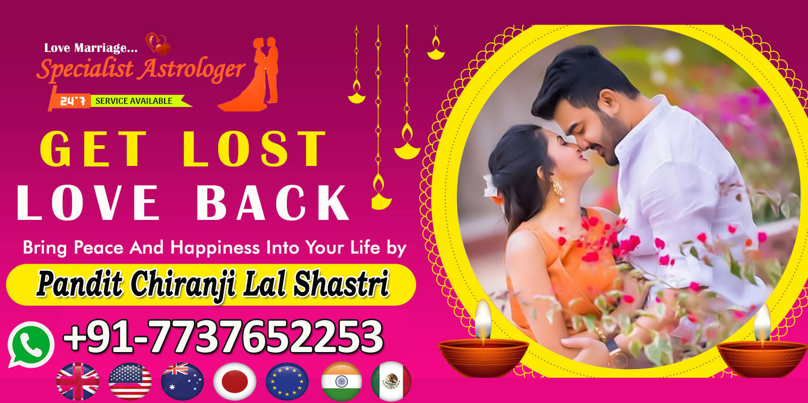 Famous Pandit Chiranji Lal Shastri+91-7737652253