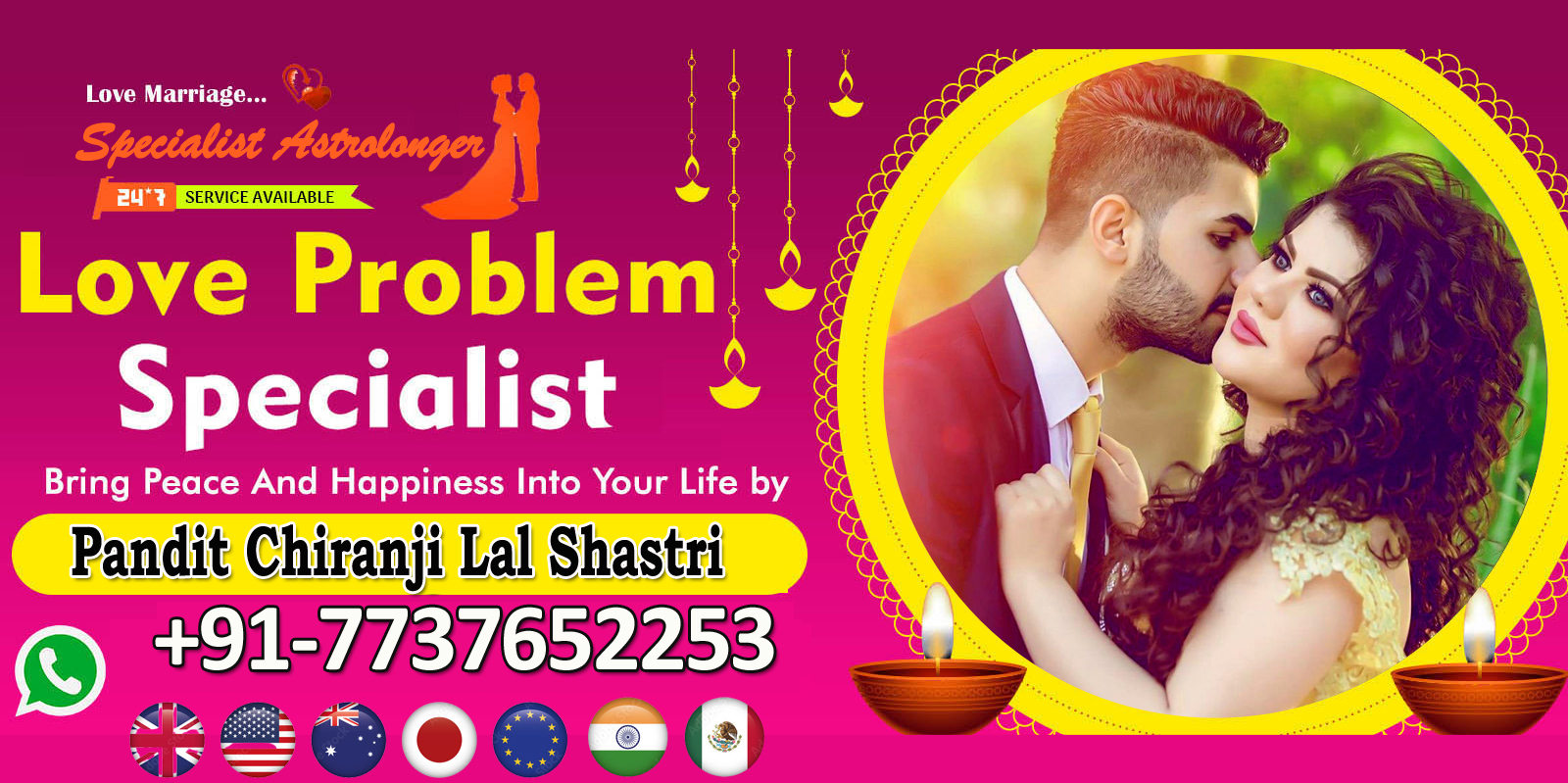 Famous Pandit Chiranji Lal Shastri+91-7737652253